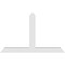 Ekena Millwork Portland Architectural Grade PVC Gable Bracket, 72"W x 45"H x 4"D x 6"F, 15/12 Pitch GBP072X45X0406POR00 - alternate 4